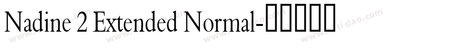 Nadine 2 Extended Normal字体转换